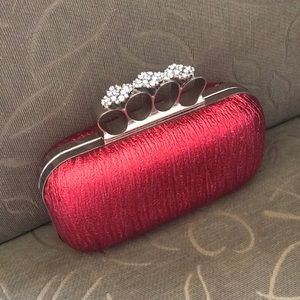 clutch purse with swarovski crystals